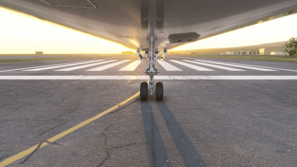 iniBuilds A350 nose gear view