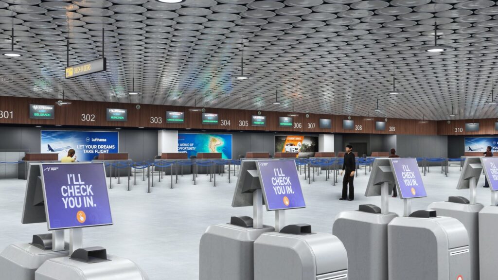 SoFly Hannover terminal interior, check in
