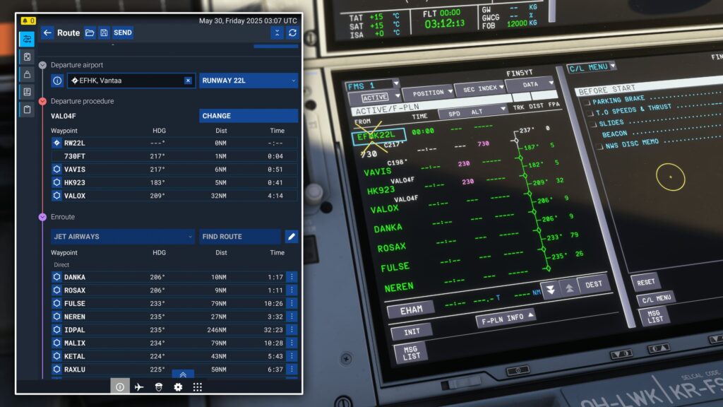 iniBuilds A350 Update 1.0.11 Default MSFS 2024 Flight Plan