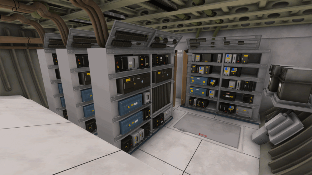 iniBuilds A350 server room under the cockpit