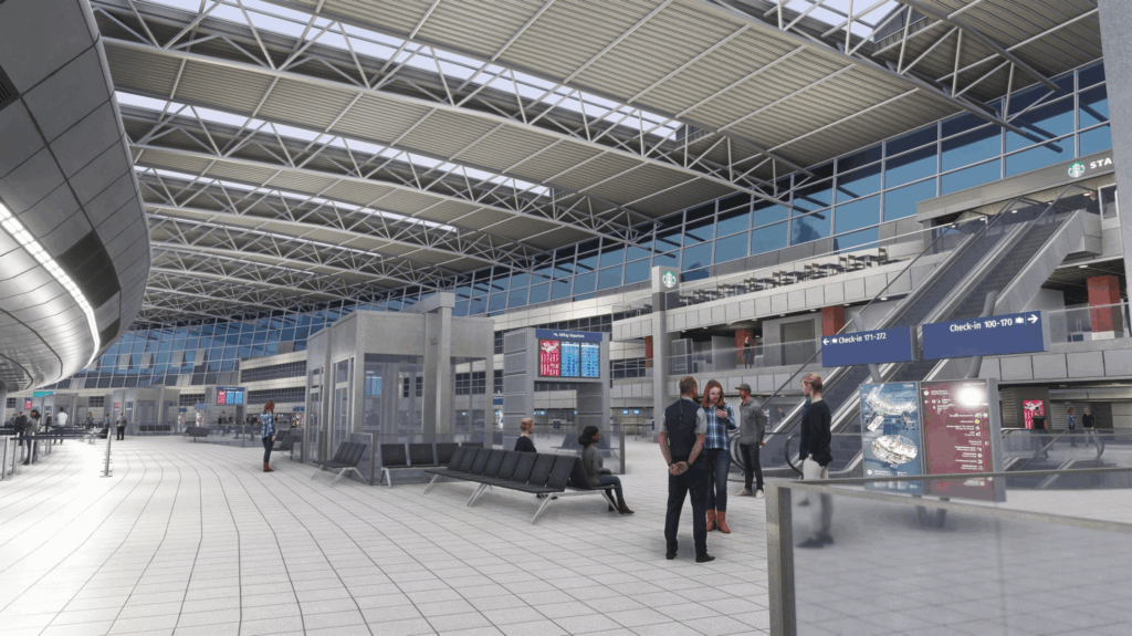 MK Studios D&uuml;sseldorf Airport interior