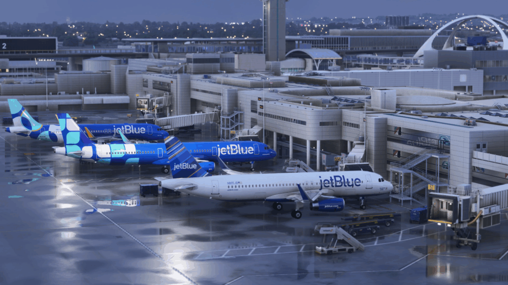 iniBuilds KLAX terminal gates