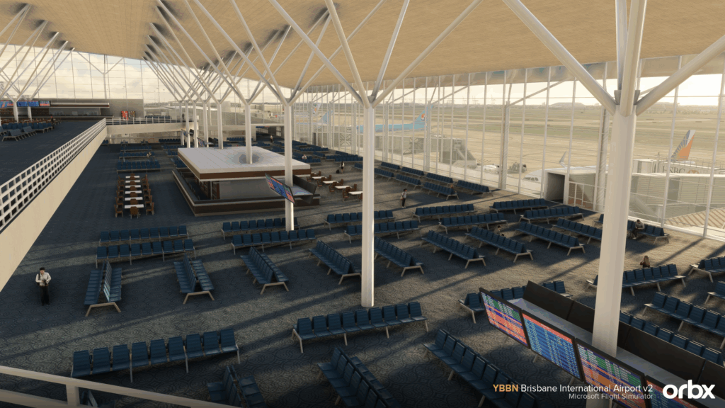 Orbx Brisbane Airport v2 for MSFS and X-Plane 12 Terminal Interior
