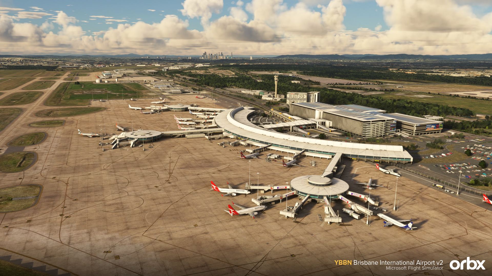 Orbx Brisbane Airport v2 for MSFS and X-Plane 12