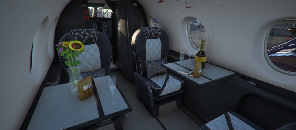 Executive cabin of SWS PC-12