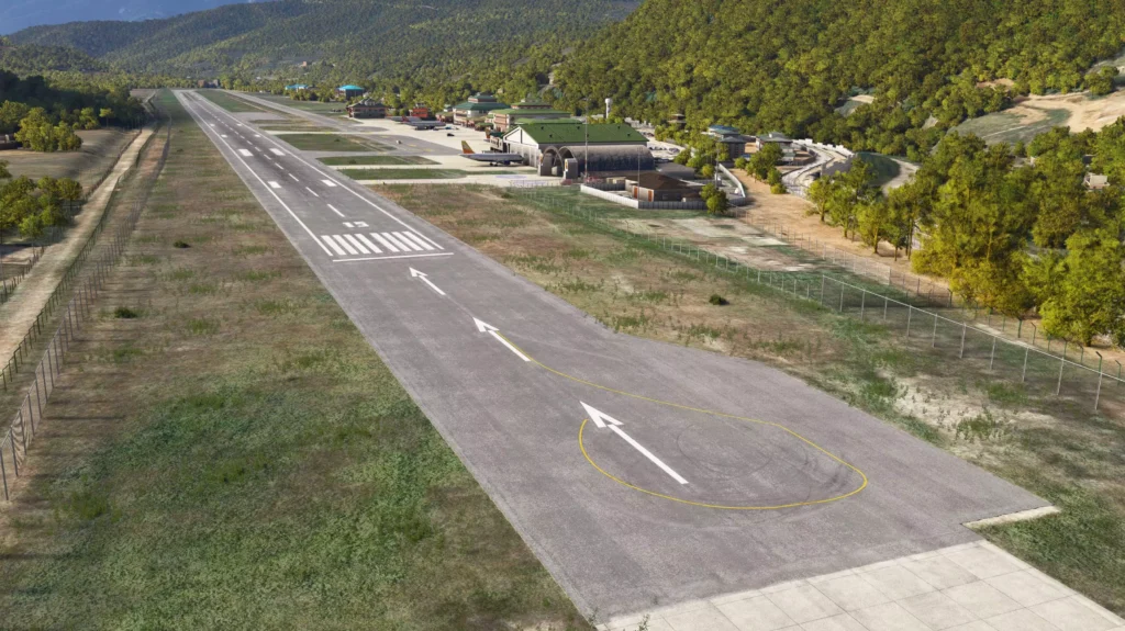 IronSim VQPR Paro International Airport runway