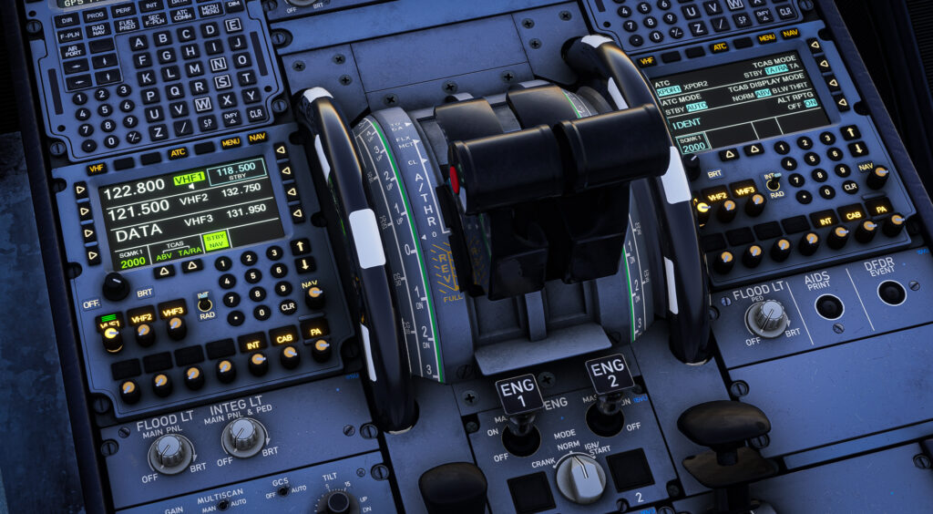 FSLabs A321 NEO Center Padestal and DRAIMS