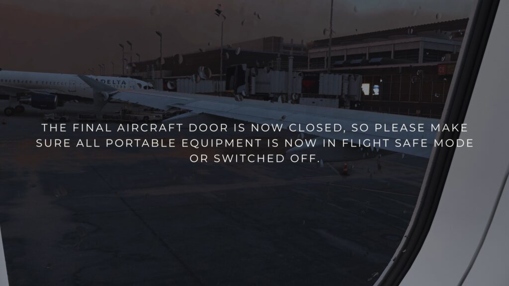 SoFly cabin annoucments