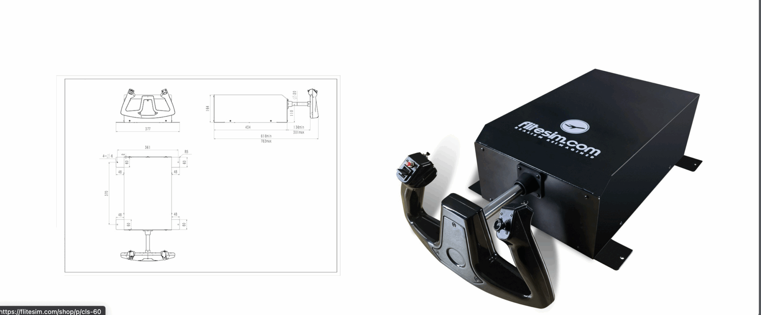FliteSim.com force-feedback yoke