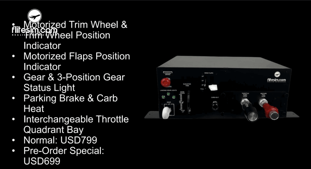 FliteSim.com flight controls panel