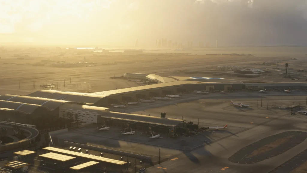 iniBuilds Doha Airport Birds Eye View