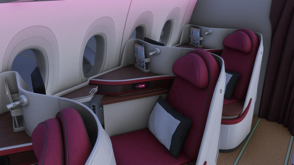 iniBuilds Airbus A350 Cabin Pack 2 Qatar Airways
