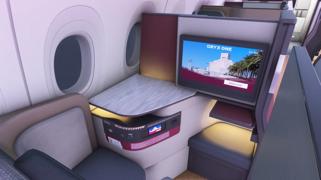 iniBuilds Airbus A350 Cabin Pack Qatar Airways