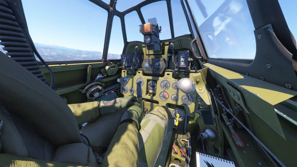 Blackbird Mitsubishi A6M5 Zero cockpit