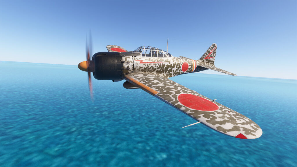 Blackbird Mitsubishi A6M5 Zero Flying