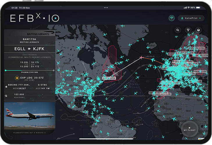 efbX map screen