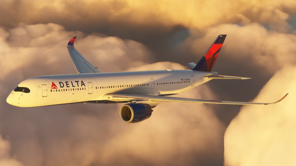 iniBuilds A350 Airliner Delta in Cruise Update 1.1.1