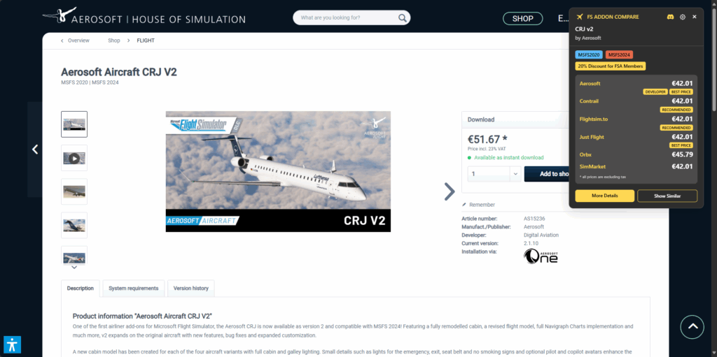 FS Addon Compare Aerosoft