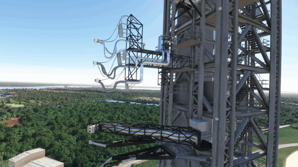 Details on launch tower at kennedy in MSFS