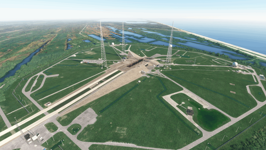 Launch pad at Kennedy in MSFS