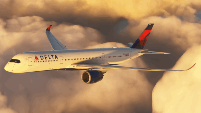 iniBuilds A350 Airliner Delta in Cruise Update 1.1.1