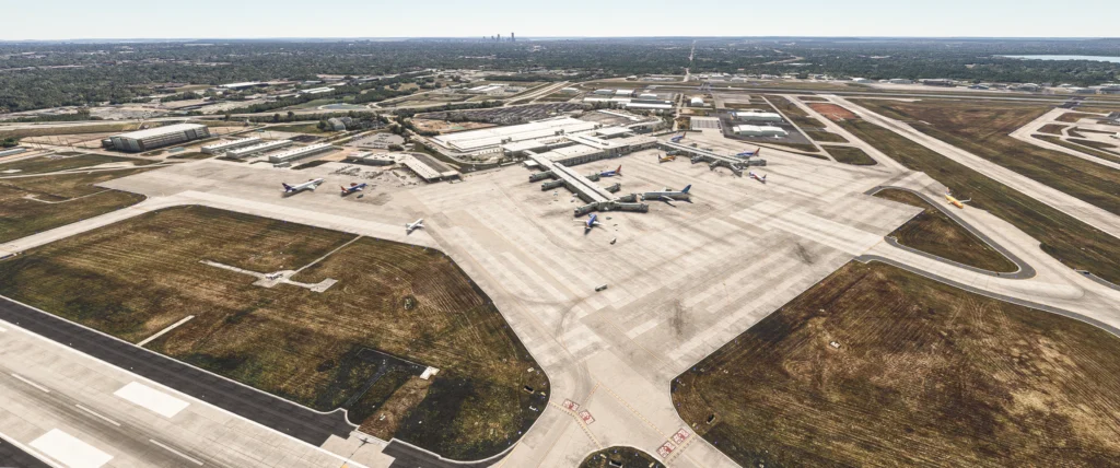 Fly2High Tulsa Airport Apron Overview