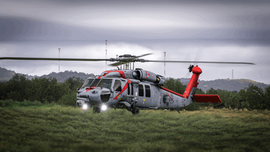 Miltech and Blackbird MH60 on the ground