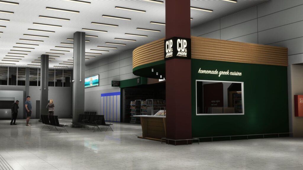 MM Simulations have accurately modelled Kavala Airport's interior.