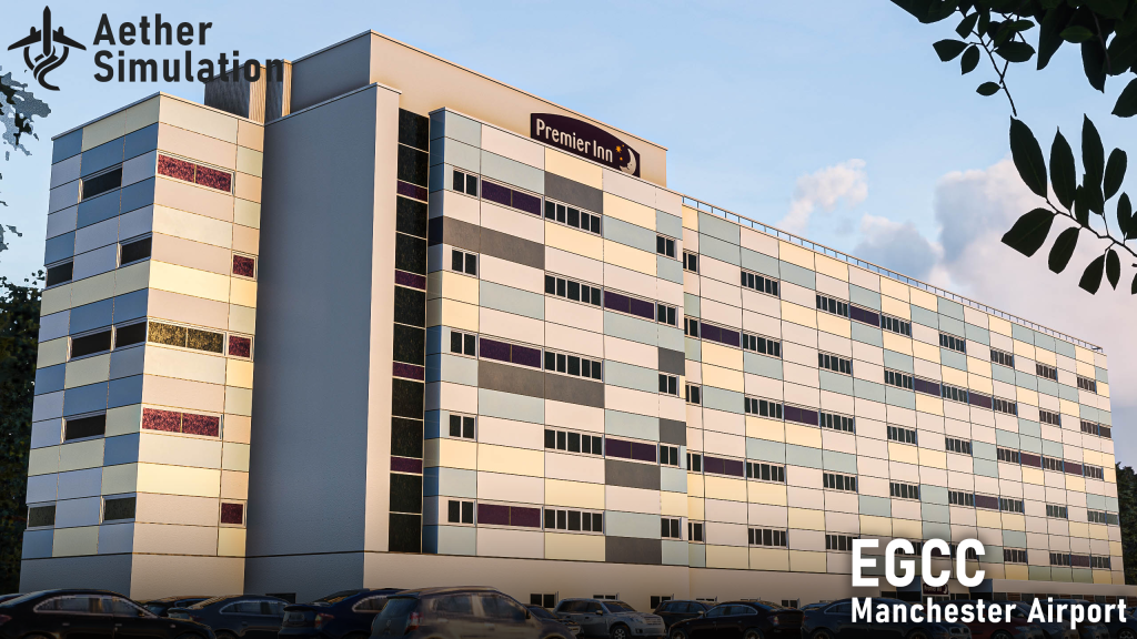 Shot of Premier Inn from Aether Simulations EGCC - WIP