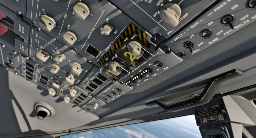 X-Crafts ERJ Family 2.0 overhead panel preview.