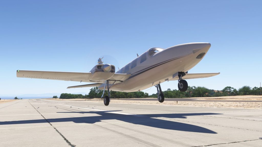The Aerostar 600 takes flight in MSFS 2024.