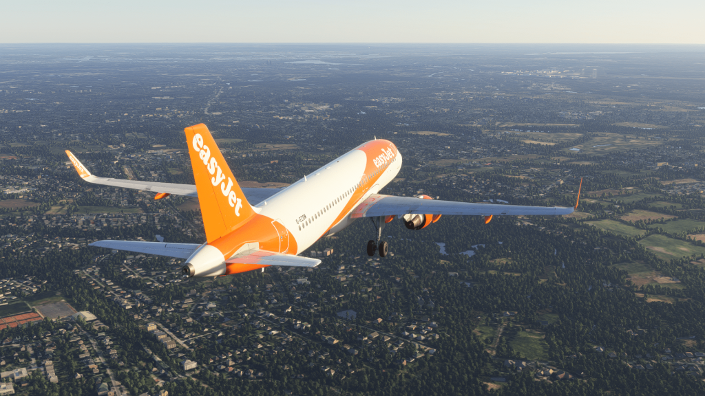 Fenix Simulations BFU Airbus A320 MSFS 2024 easyJet landing