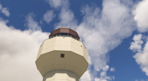 Palm beach international Airport famous Octogonal Control tower as featured in Verticalsim's rendition of the airport for MSFS 2020 and 2024