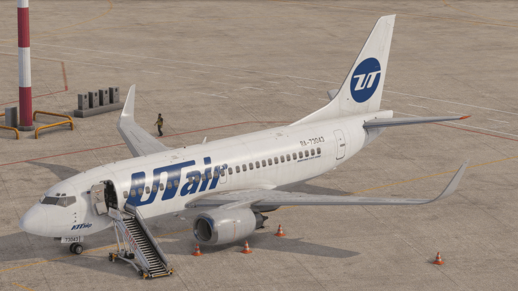 CSS 737-500 exterior on stand