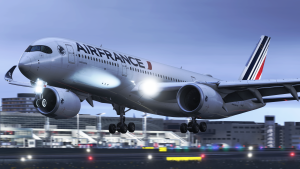 iniBuilds A350 Airfrance landing