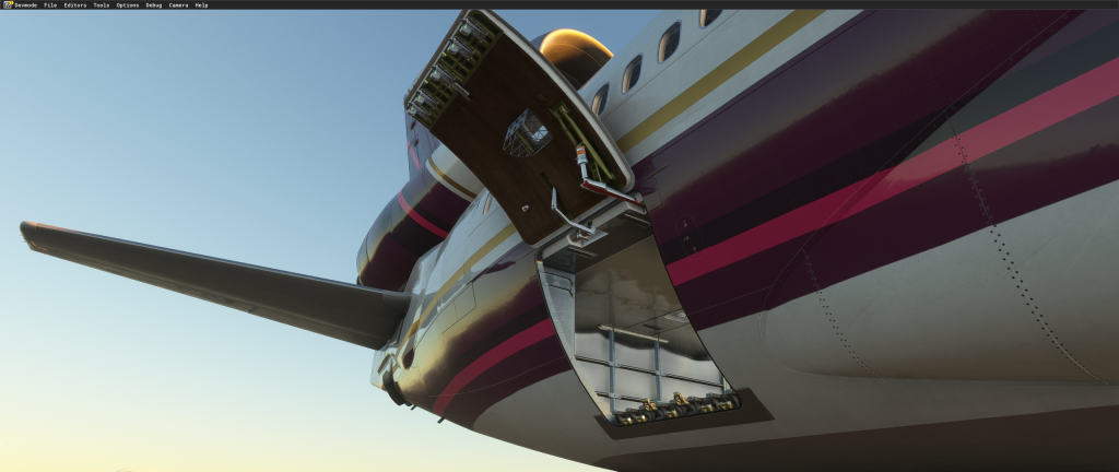 MD-11 Cargo door open on ramp