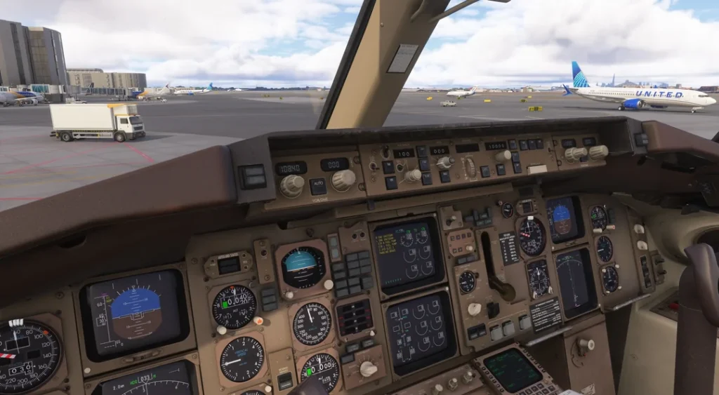 BlueBird 757 in MSFS 2024 navigation panel
