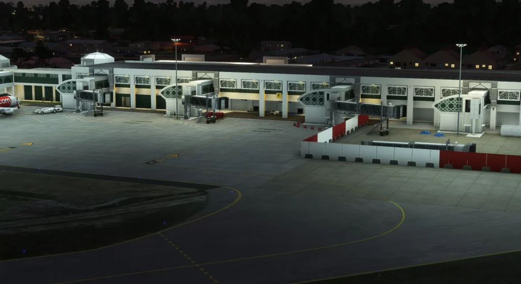 Kota Bharu apron and terminal at night