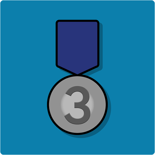 3 Years in the team badge