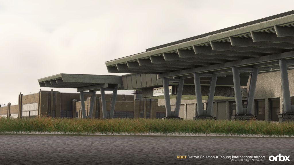 Orbx KDET MSFS Terminal Landside