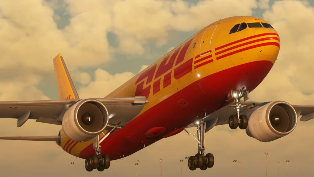 iniBuilds A300 for MSFS 2024 Freighter DHL Livery