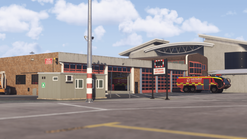 iniBuilds EGNM for MSFS 2024 Fire Station