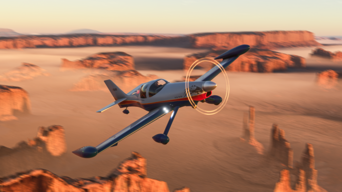 The Pocket Rocket airborne in MSFS.