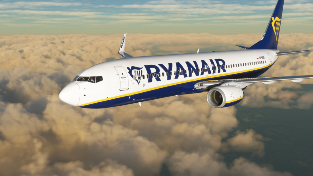 PMDG 737 in Ryaniar Livery (MSFS 2020) 1
