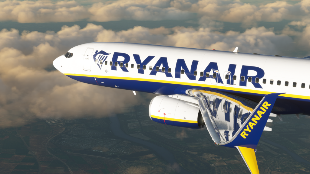 PMDG 737 in Ryanair Livery (MSFS 2020) 1