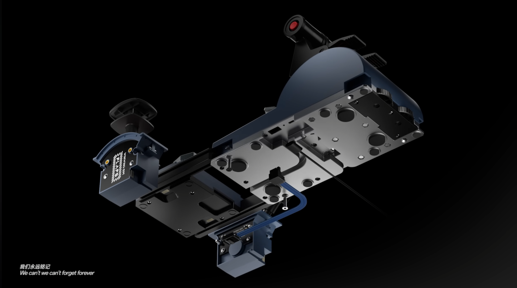 URSA MINOR throttle quadrant underside