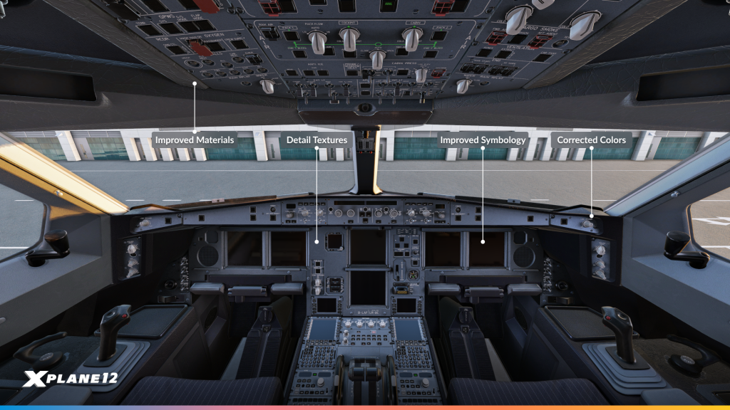 X-Plane 12.3.0 A330 Overhaul Cockpit