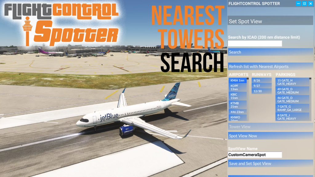FlightControlSpotter Menu