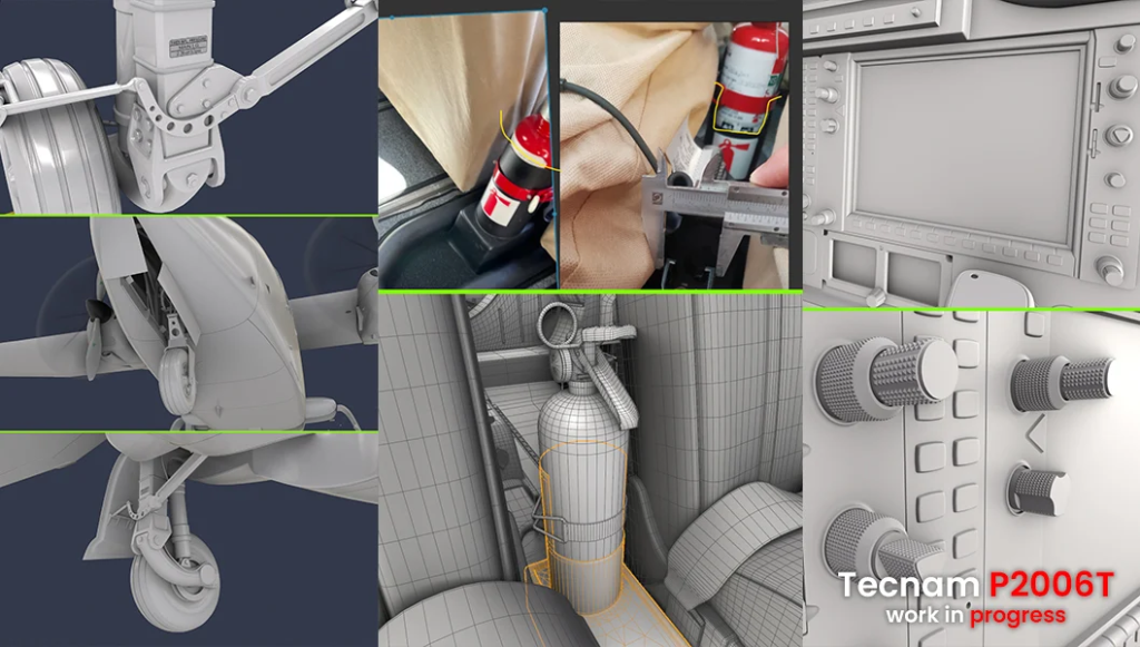Tecnam aircraft updates, 3D modelling in progress