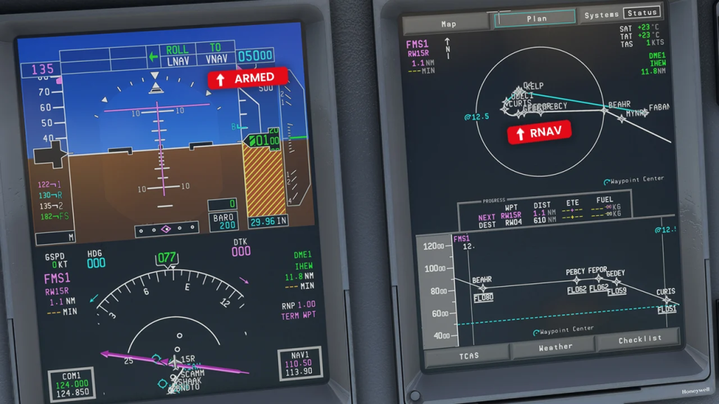 FSS E-Jets VNAV autopilot